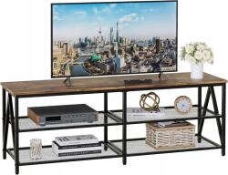 SONGMICS Rtv szekrény rusztikus TV-hez Loft Industrial 140cm (LTV094B01V1)