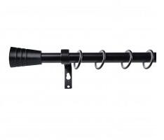 Sn Deco Group Kit galerie metalica simpla extensibila negru 120-230cm 16/19mm Con Suport draperie