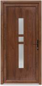 Bastion Usa exterior PVC GISELA, 980x2000 mm, deschidere dreapta, alb interior-nuc exterior