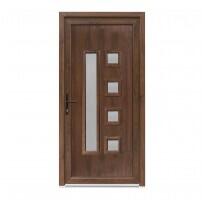 Bastion Usa exterior PVC DAFINA, 980x2000 mm, deschidere stanga, nuc