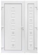 Bastion Usa exterior dubla PVC LOLA, 1400x2050 mm, deschidere stanga, alb