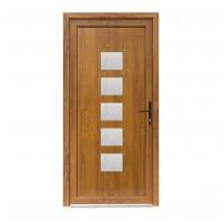 Bastion Usa exterior PVC MIA, profil Klass, 980x2000 mm, deschidere dreapta, stejar auriu
