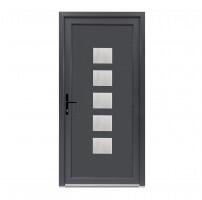 Bastion Usa exterior PVC MIA, 980x2000 mm, deschidere stanga, gri antracit