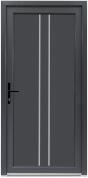 Bastion Usa exterior PVC OLIVIA, 980x2000 mm, deschidere stanga, alb interior-gri antracit exterior