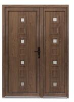 Bastion Usa exterior dubla PVC LOLA, 1400x2050 mm, deschidere dreapta, nuc