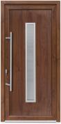 Bastion Usa exterior PVC SERENA, 980x2000 mm, deschidere stanga, nuc, maner spatial