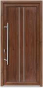 Bastion Usa exterior PVC OLIVIA, 980x2000 mm, deschidere stanga, nuc, maner spatial