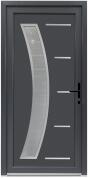Bastion Usa exterior PVC GALIA, 980x2000 mm, deschidere dreapta, gri antracit