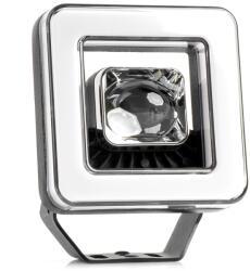 AMiO Proiector LED cu Angel Eye model AWL57, pozitie, semnalizare, faza lunga/scurta, pentru Off-Road, ATV, SSV, putere 45W, 8000lm, tensiune 9-36V, dimensiuni 114, 5 x 114, 5 x 51 mm (AVX-AM04198)