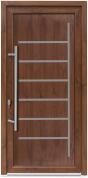 Bastion Usa exterior PVC ZETA, 980x2000 mm, deschidere stanga, nuc, maner spatial