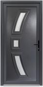 Bastion Usa exterior PVC AFFA, 980x2000 mm, deschidere dreapta, alb interior-gri antracit exterior