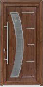 Bastion Usa exterior PVC GALIA, 980x2000 mm, deschidere stanga, nuc, maner spatial