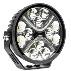 AMiO Proiector LED "PRO SERIES" cu doua functii pentru Off-Road, ATV, SSV, putere 54W, 7200lm, culoare 6000K, tensiune 10-30V, dimensiuni 140 x 140 x 61 mm (AVX-AM03870)