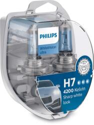 Philips Bec Halogen Philips H7/W5W WhiteVision ultra 12V 55W PX26d - Set 2 Buc (13003094)