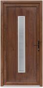 Bastion Usa exterior PVC SERENA, 980x2000 mm, deschidere dreapta, alb interior-nuc exterior