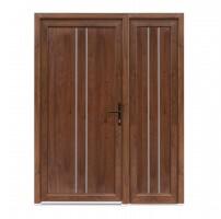 Bastion Usa exterior dubla PVC OLIVIA, 1400x2050 mm, deschidere dreapta, nuc