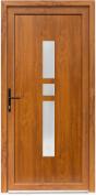 Bastion Usa exterior PVC GISELA, profil Klass, 980x2000 mm, deschidere stanga, stejar auriu