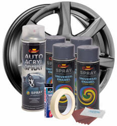 AVEX Kit complet reparatie si vopsire jante culoare Gri Inchis, V4 (AVX-KVJ-GRV4) - vagauto