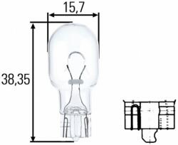 HELLA Bec Hella W16W 12V 16W W2, 1x9, 5 d (10294782)