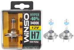 Winso Bec Halogen Winso Hyper +60% H7 - 12V, 55W PX26d ● 3400K ● Set 2 buc (12-745-910)