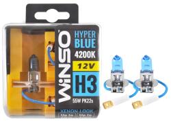 Winso Bec Halogen Winso Hyper Blue +20% H3 - 12V, 55W PK22s ● 4200K ● Set 2 buc (12-745-900)