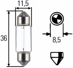 HELLA Bec Hella C5W 12V 5W SV8, 5 (10294912)