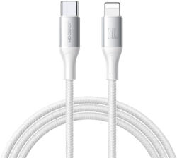 JOYROOM Cablu pentru incarcare si transfer de date Joyroom S-A28 Flash, USB-C la Lightning, 30W, 480Mbps, 1m, Alb (6956116797959)