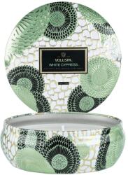 Voluspa Lumanari & Aromatizatoare 3 Wick Tin Candle White Cypress Lumanare Parfumata 400 g