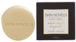 Skin Novels Ingrijire Corp Sapun Natural Vegan Dark Grey White Clay&Bergamot 80 g