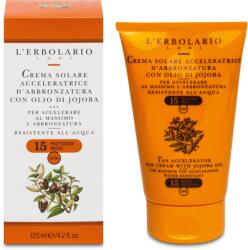L’Erbolario Crema solara de corp accelerator de bronzare SPF15, 125ml