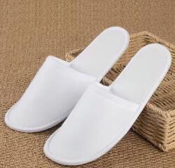 Ralex Pucioasa Papuci tip Hotel și SPA din frotir 50 grame/mp și talpă cauciuc 4 mm, de unică folosință FRESH WALK A, Alb