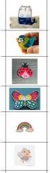 Flippy Set 12 Brose Martisor pentru Copii Modele Mixate (134052)