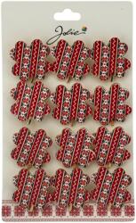 Flippy Set 12 Brose Martisor Primavara, Jolie, Model Trifoi cu Motiv Traditional, Multicolor (128266)