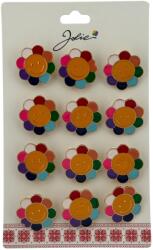 Flippy Set 12 Brose Martisor pentru Copii, Jolie, Model Floare care Zambeste, Multicolor (128205)