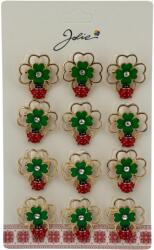 Flippy Set 12 Brose Martisor Primavara, Jolie, Model Trifoi cu Buburuza (134026)