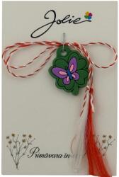 Jolie Martisor pentru Copii, Jolie, Material Cauciuc, Ambalaj Carton cu Design, Multicolor, Model Fluture (165197)