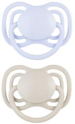 Canpol Силиконови залъгалки Canpol - Nude, за момчета, 0-6 м, 2 броя (23/225_blu) - baby