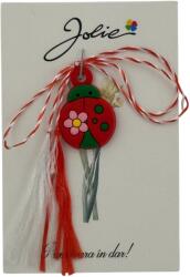 Jolie Martisor pentru Copii, Jolie, Material Cauciuc, Ambalaj Carton cu Design, Multicolor, Model Buburuza (165198)
