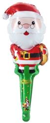 Flippy Balon Mos Craciun, Flippy, din Folie de Aluminiu, de Mana, Tema Craciun, 27 x 80 cm, Multicolor (162166)