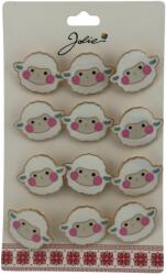 Flippy Set 12 Brose Martisor pentru Copii, Jolie, Model Oita, Alb (128232)
