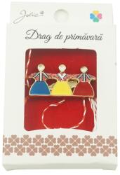 Jolie Brosa Mica in Cutie Hora Tricolora (114568)