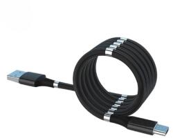Flippy Cablu de incarcare rapida, Flippy, Type C, cu absorbtie magnetica, 1 m, Negru (124294)