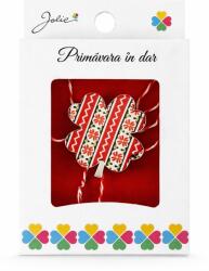 Flippy Martisor Brosa Mica in Cutie, Jolie, Model Trifoi Traditional, Metal, 2, 5-3 cm, Multicolor (134737)