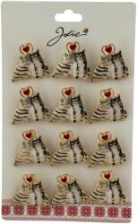 Flippy Set 12 Brose Martisor Primavara, Jolie, Model Cuplu de Pisici (134006)