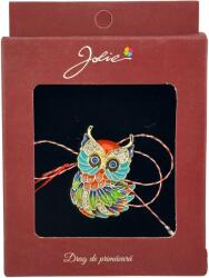 Jolie Brosa Vintage, Jolie, Material Metal, Ambalaj Carton, Dimensiune Brosa Aproximativ 4-6 cm, Model Bufnita, Multicolora (165160)