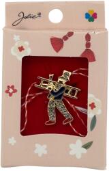 Jolie Martisor Brosa Mica in Cutie, Jolie, Dimensiune Brosa 2.5-3cm, Material Metal, Model Hornar, Cutie Roz (165205)