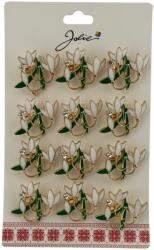 Flippy Set 12 Brose Martisor Primavara, Jolie, Model Buchet Ghiocei cu Piatra (134025)