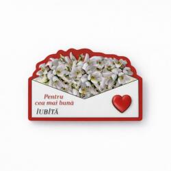 Flippy Magneti Decorativi Martisor, Set 24 Piese, Jolie, Tema Mesaj Pentru Cea Mai Buna Iubita, Carton Laminat cu Magnet Flexibil, 8x6 cm, Multicolor (165518)