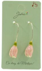 Flippy Cercei Dama de Primavara, Jolie, Model Flori Lalele, Eleganti si Moderni, 7 x 1 cm per unitate, Roz (114615)