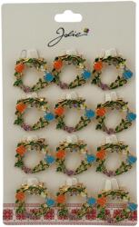 Flippy Set 12 Brose Martisor Primavara, Jolie, Model Coroana de Flori, Multicolor (134004)